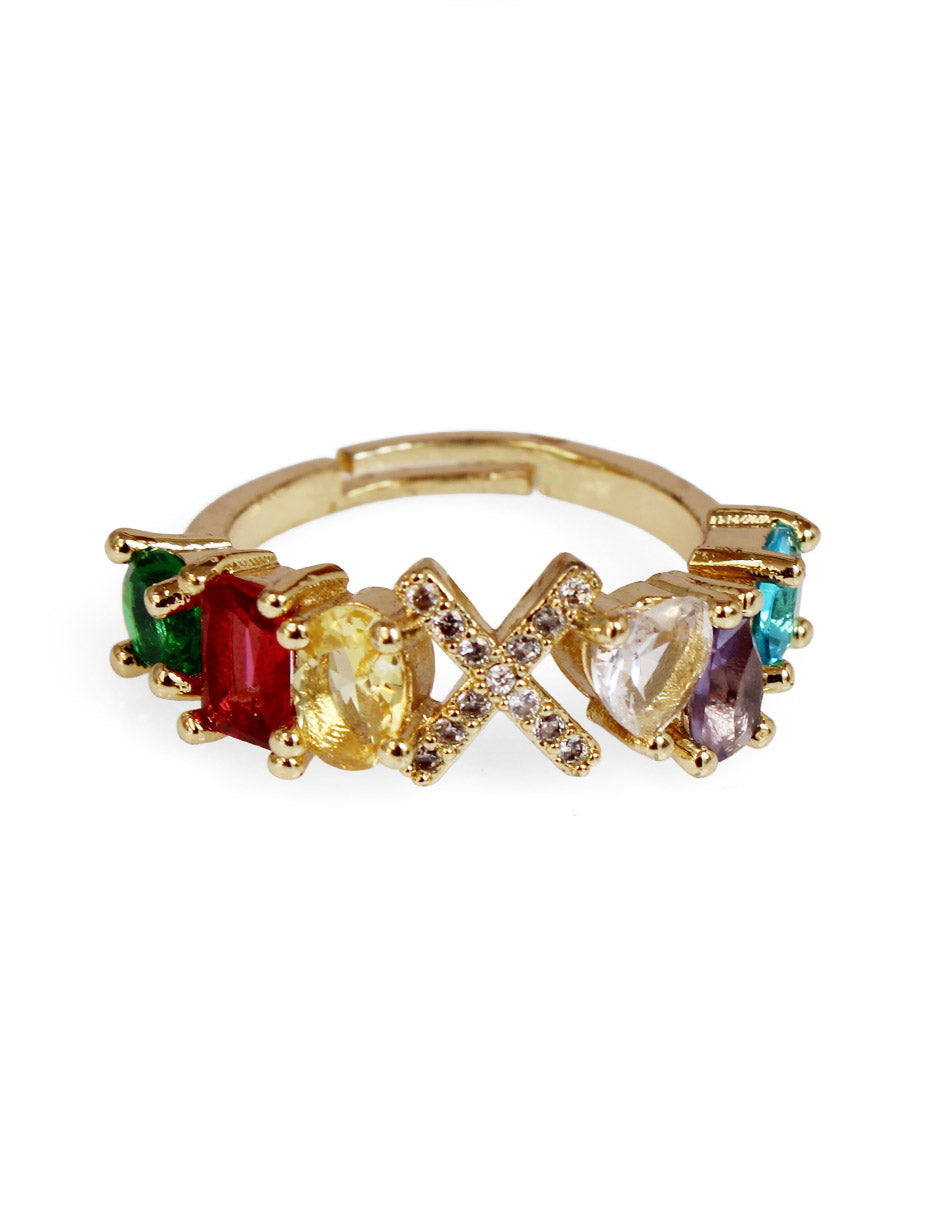 Anillo con inicial de la A a la Z
