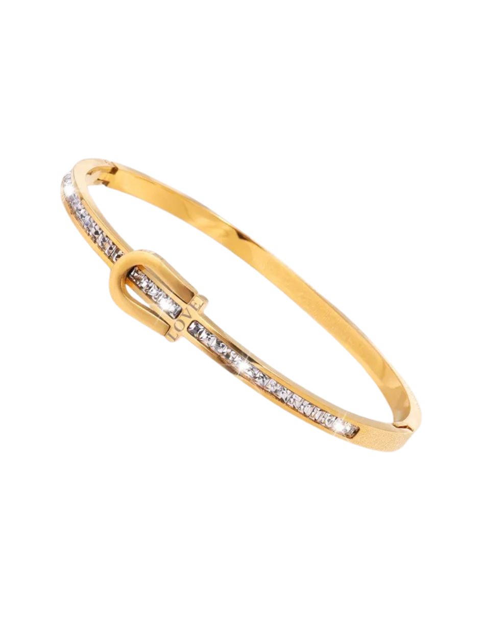 Brazalete de oro laminado cinturon dorado