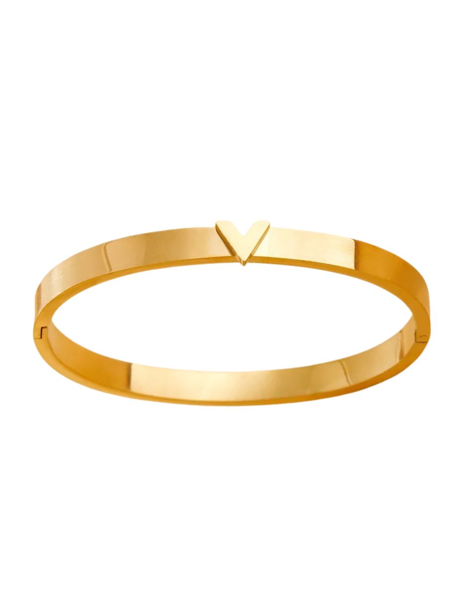 Brazalete de oro laminado de V