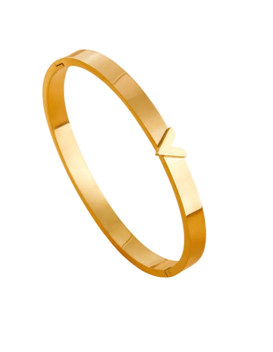 Brazalete de oro laminado de V