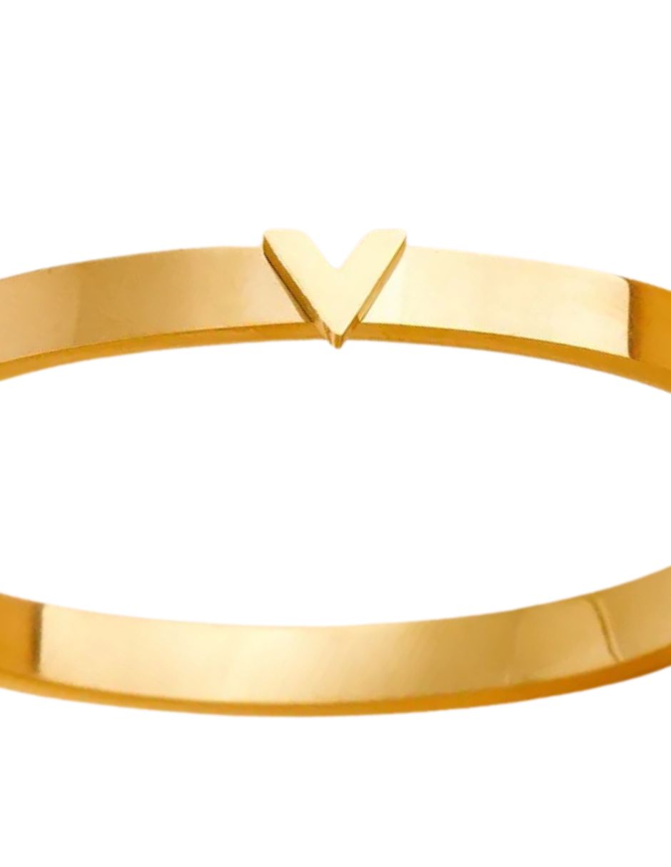 Brazalete de oro laminado de V
