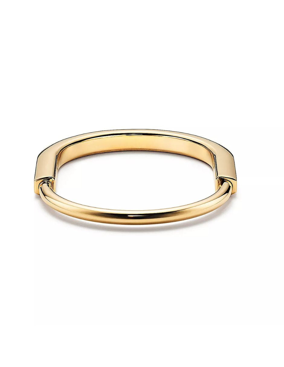 Brazalete ovalado dorado de oro laminado