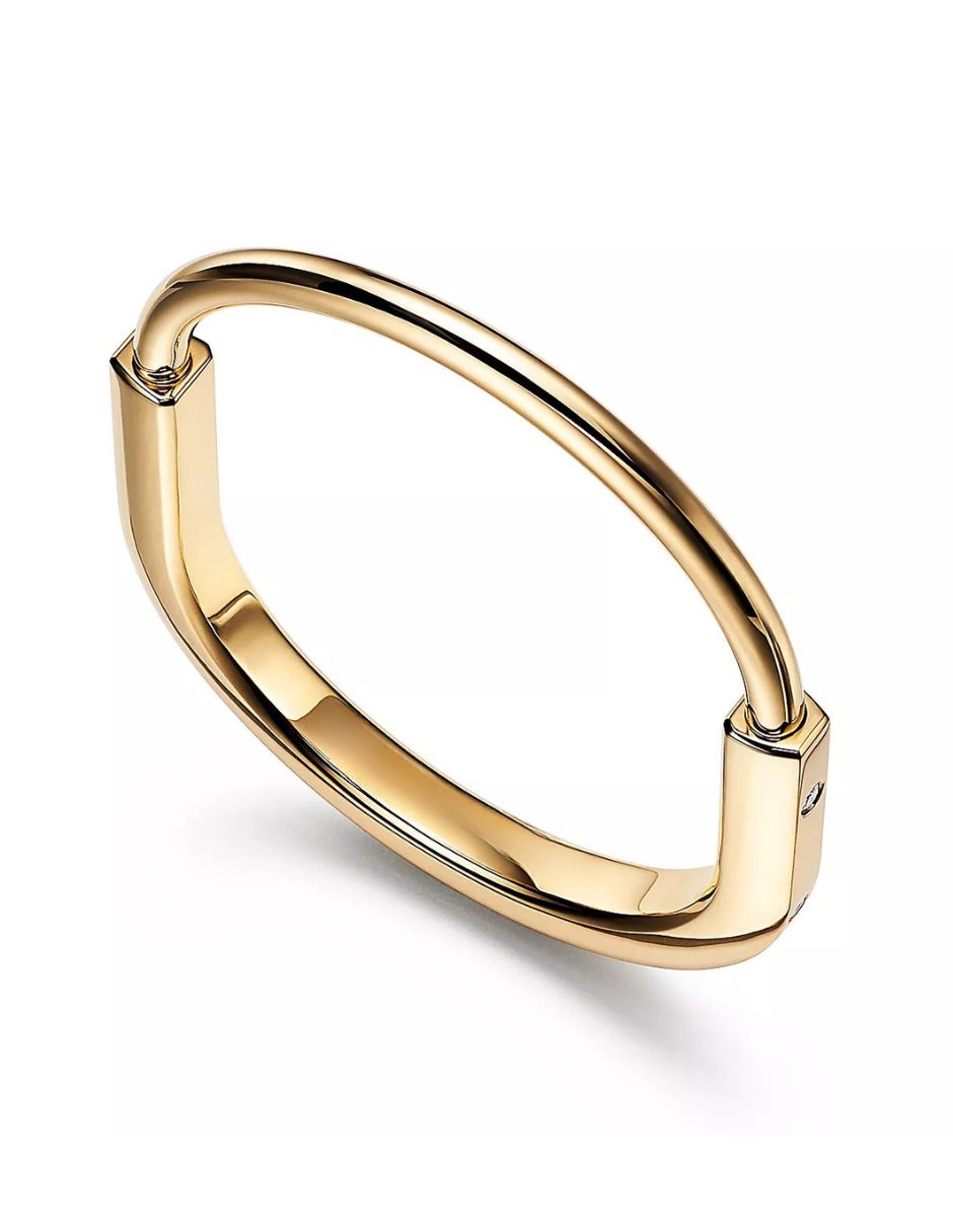 Brazalete ovalado dorado de oro laminado