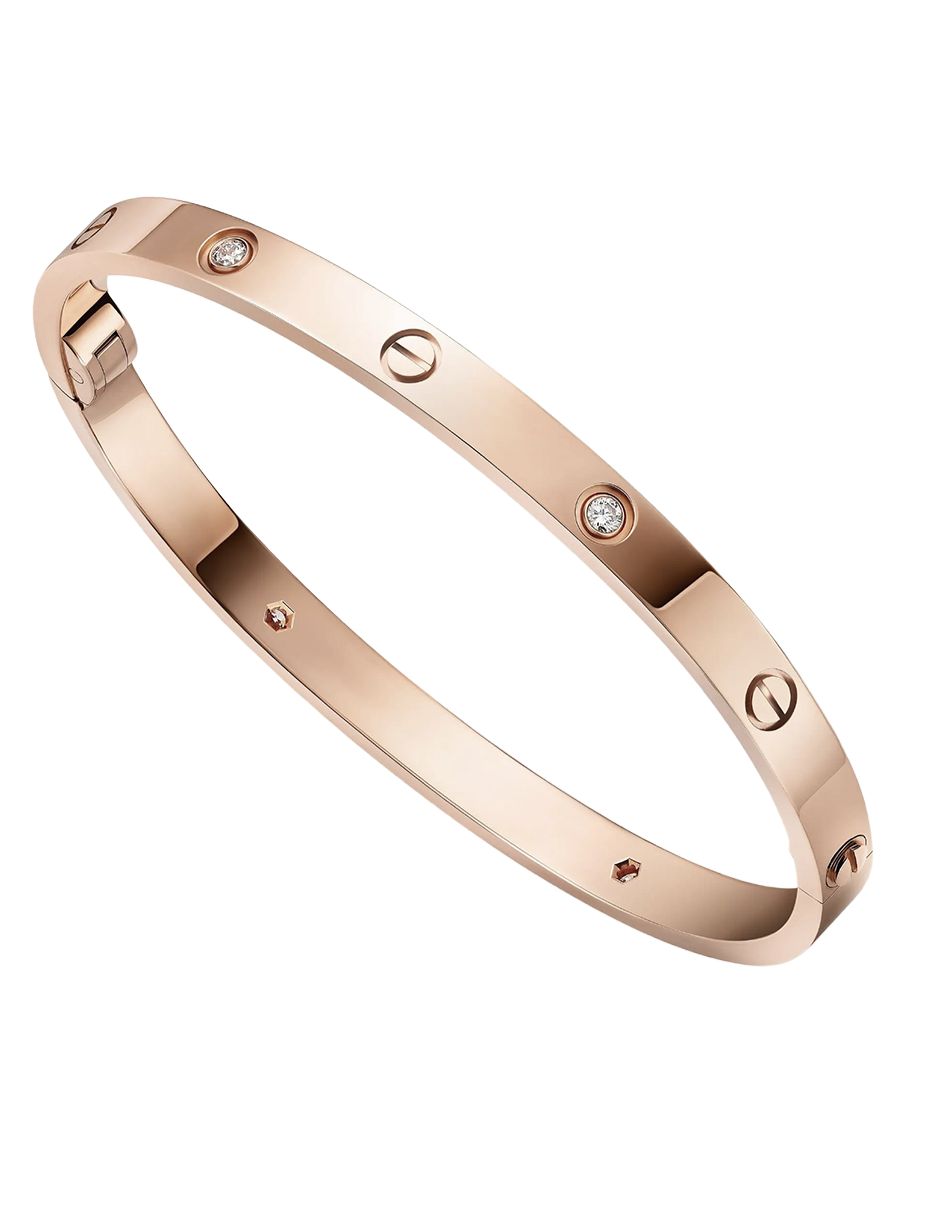 Brazalete rosado con piedras