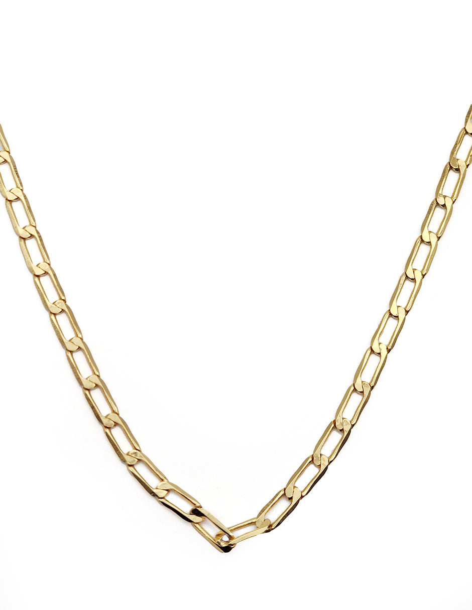 Cadena De Eslabones Oro Laminado Moon
