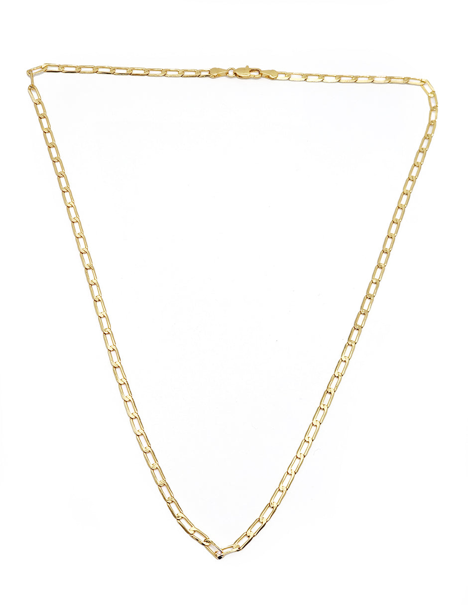 Cadena De Eslabones Oro Laminado Moon
