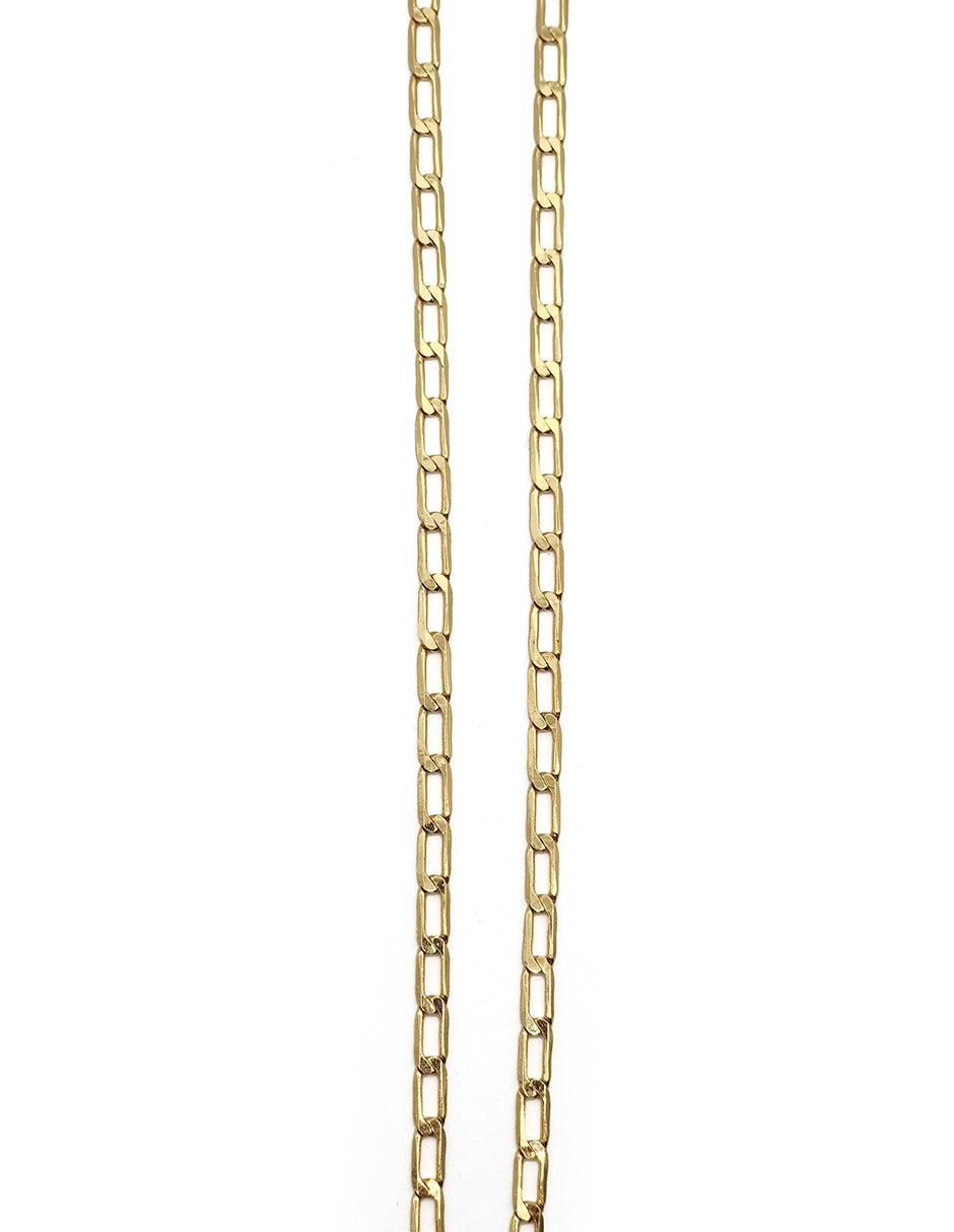 Cadena De Eslabones Oro Laminado Moon
