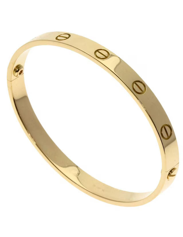Brazalete con destornillador dorado