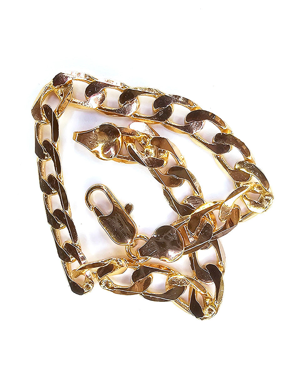 Pulsera Estilo Cubano Oro Laminado Moon