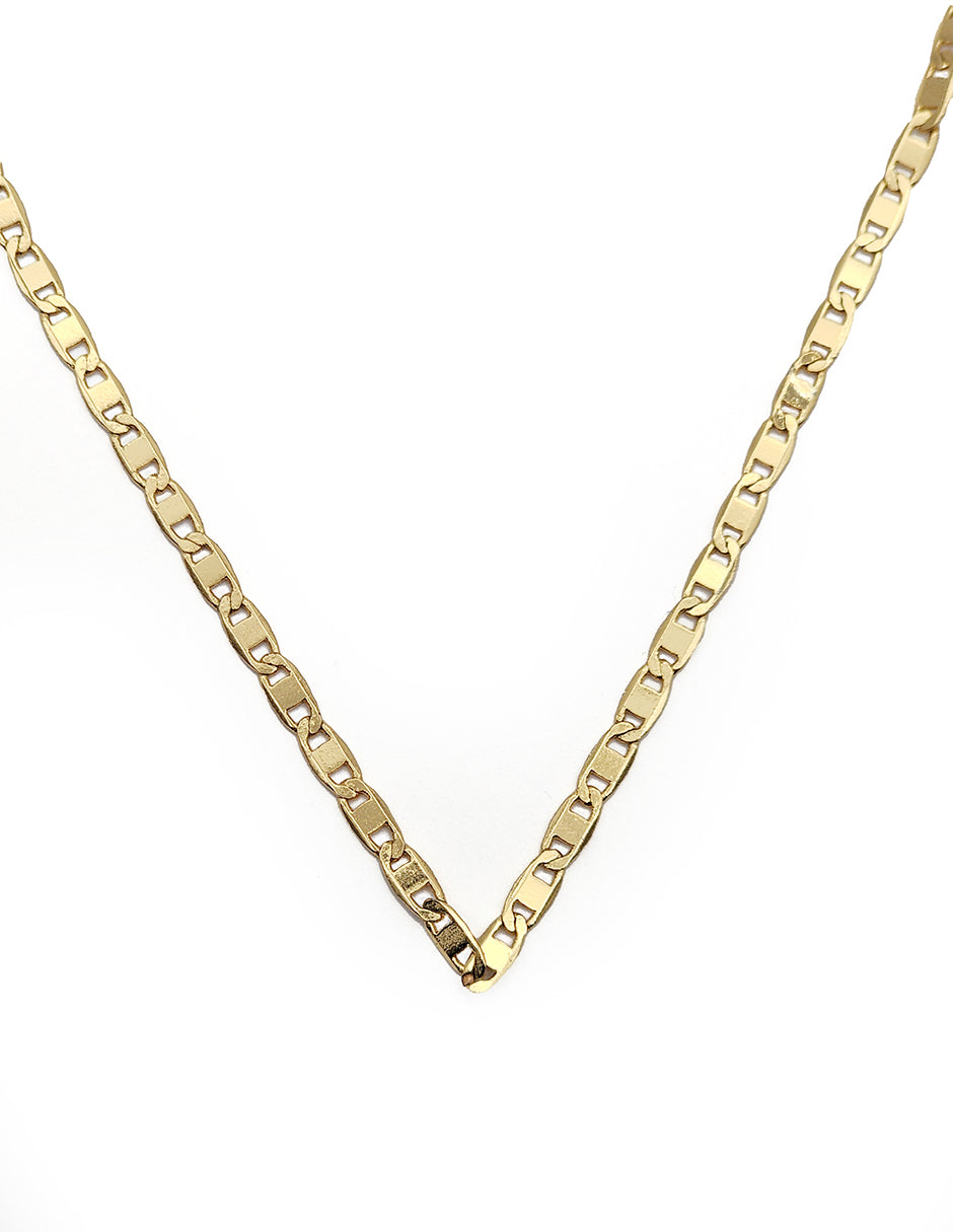 Cadena Espejo Oro Laminado Moon