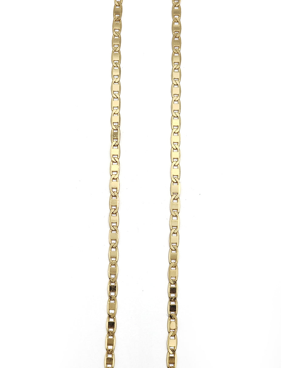 Cadena Espejo Oro Laminado Moon