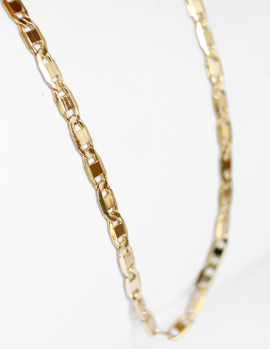 Cadena Espejo Oro Laminado Moon