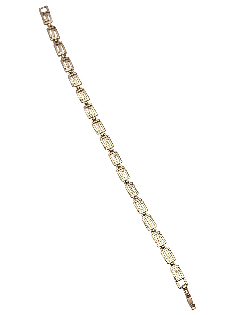 Pulsera Grecas Oro Laminado Moon