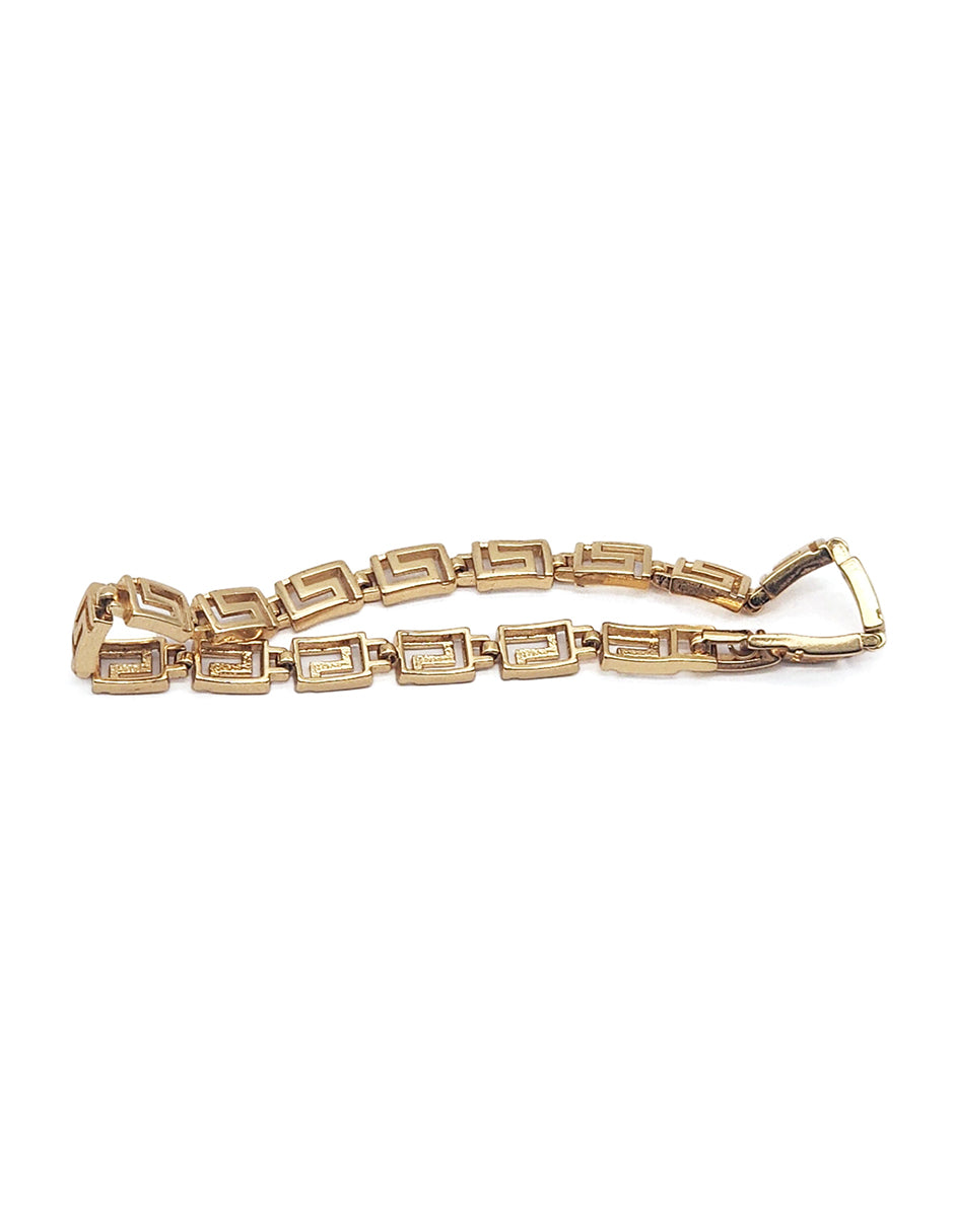 Pulsera Grecas Oro Laminado Moon