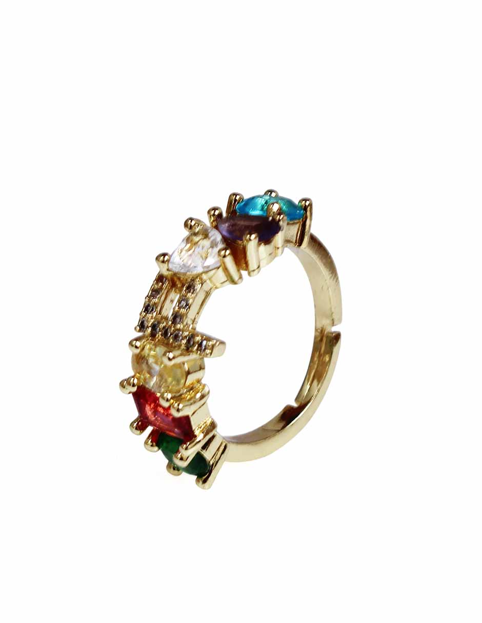 Anillo con inicial de la A a la Z