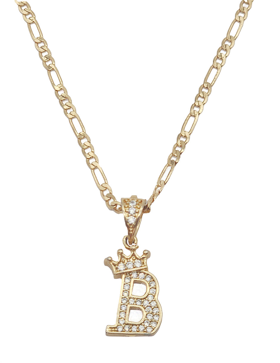 Collar con dije de la A a la Z en Oro Laminado