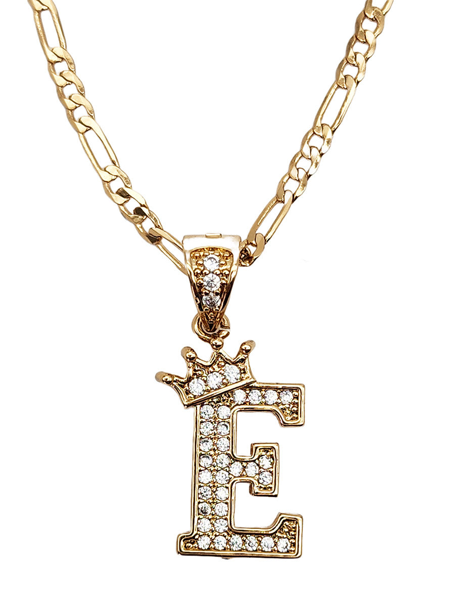 Collar con dije de la A a la Z en Oro Laminado