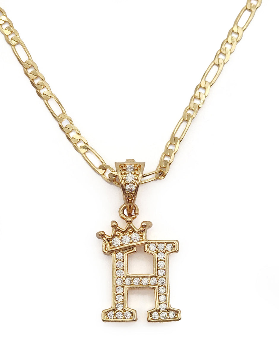 Collar con dije de la A a la Z en Oro Laminado