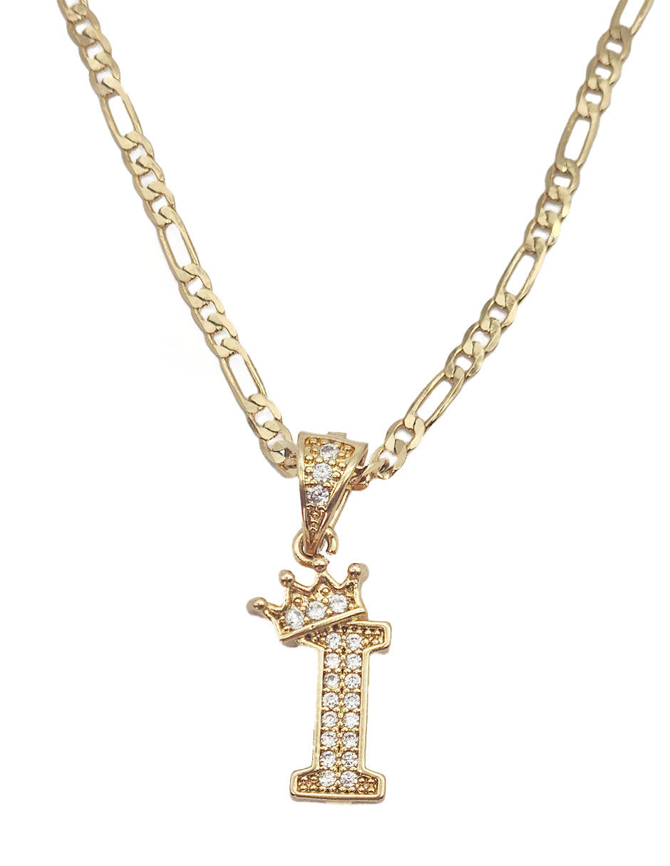 Collar con dije de la A a la Z en Oro Laminado