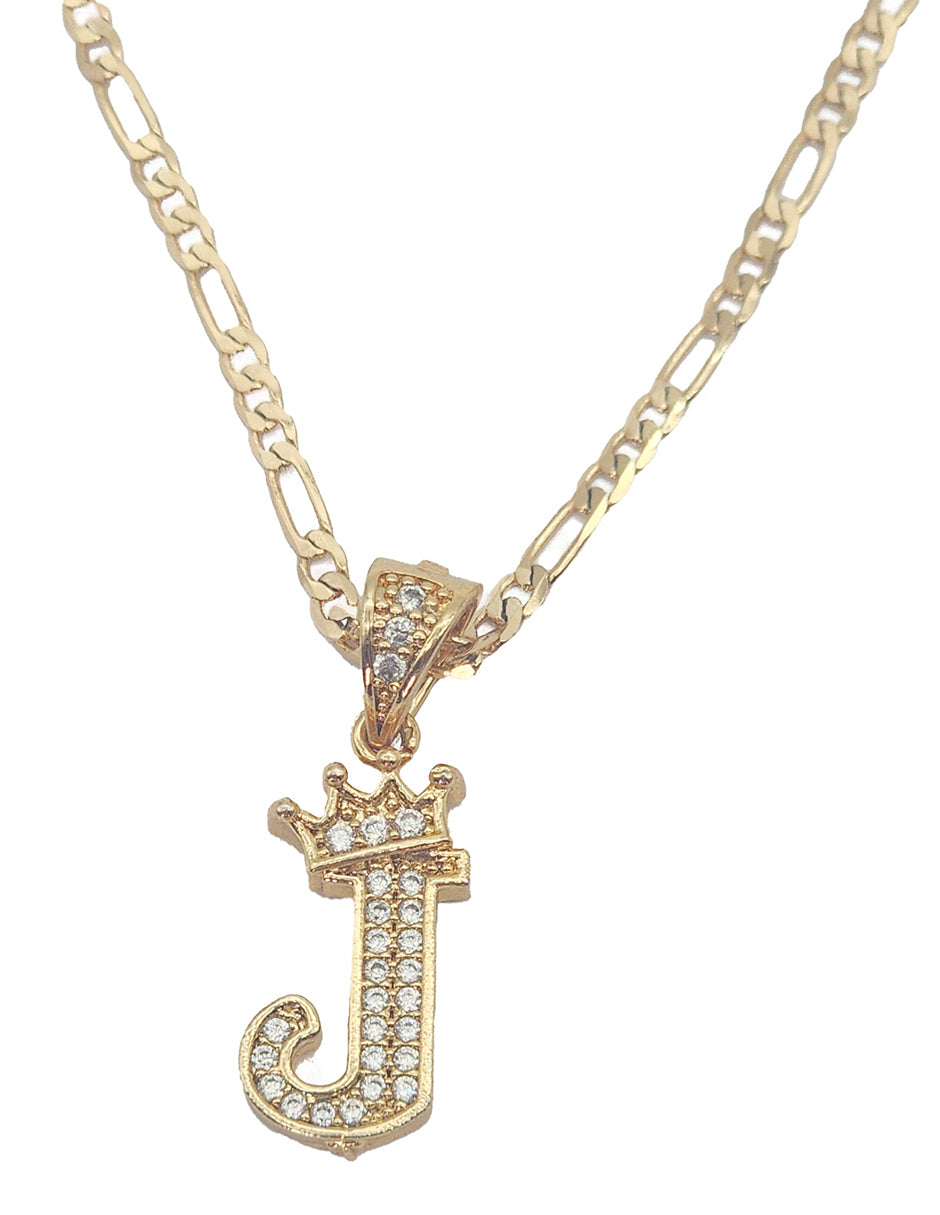 Collar con dije de la A a la Z en Oro Laminado