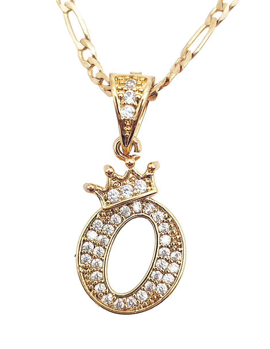 Collar con dije de la A a la Z en Oro Laminado