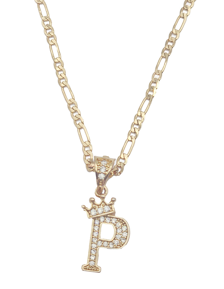 Collar con dije de la A a la Z en Oro Laminado
