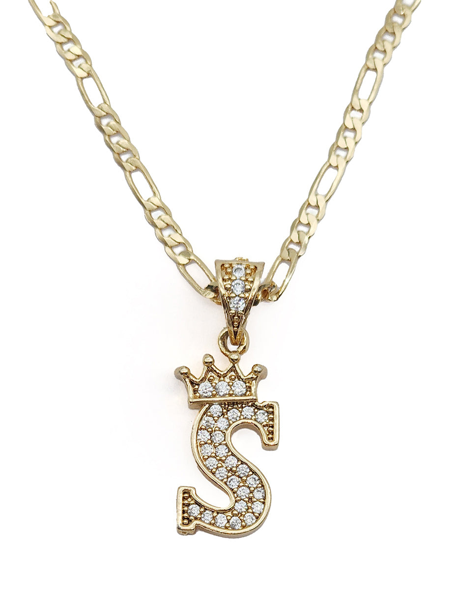Collar con dije de la A a la Z en Oro Laminado