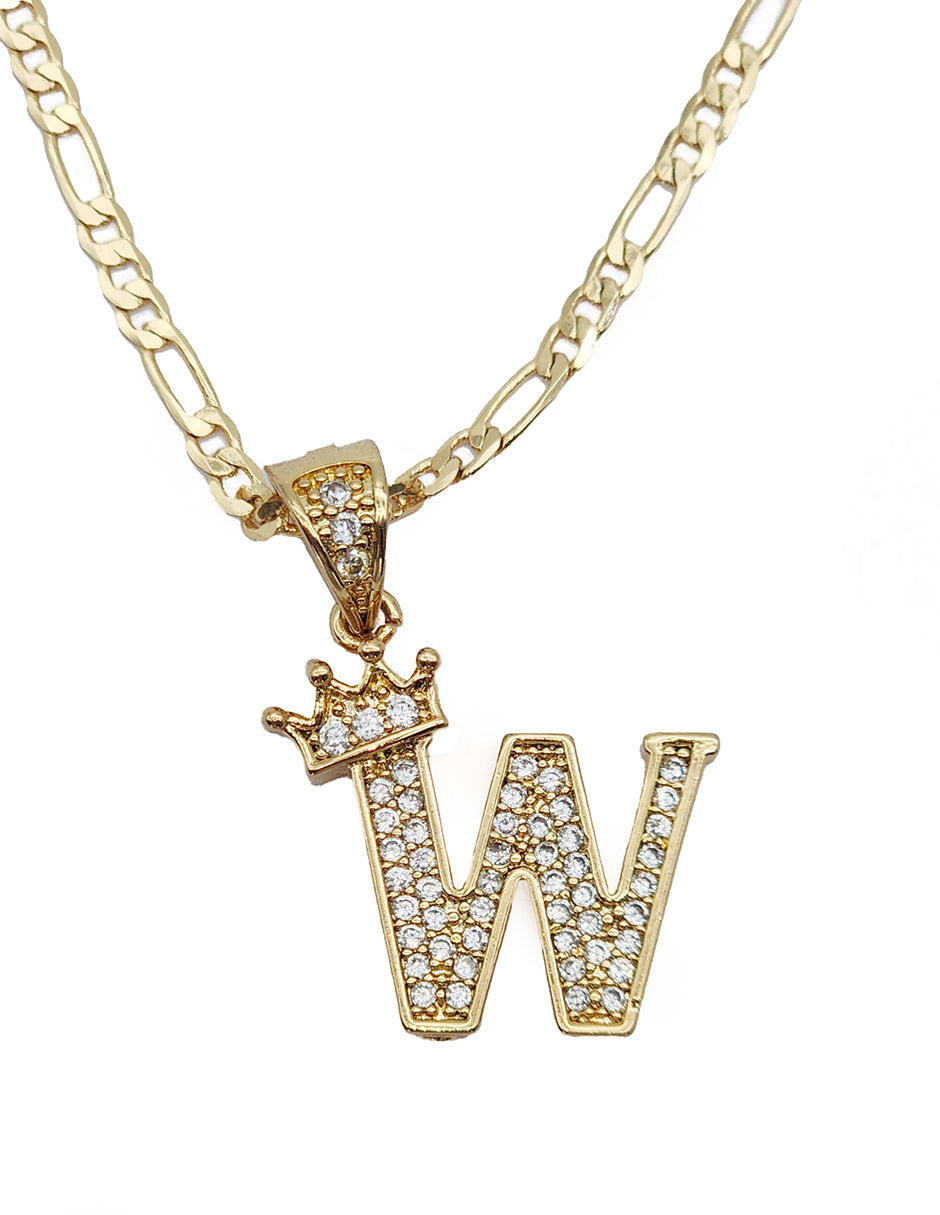 Collar con dije de la A a la Z en Oro Laminado