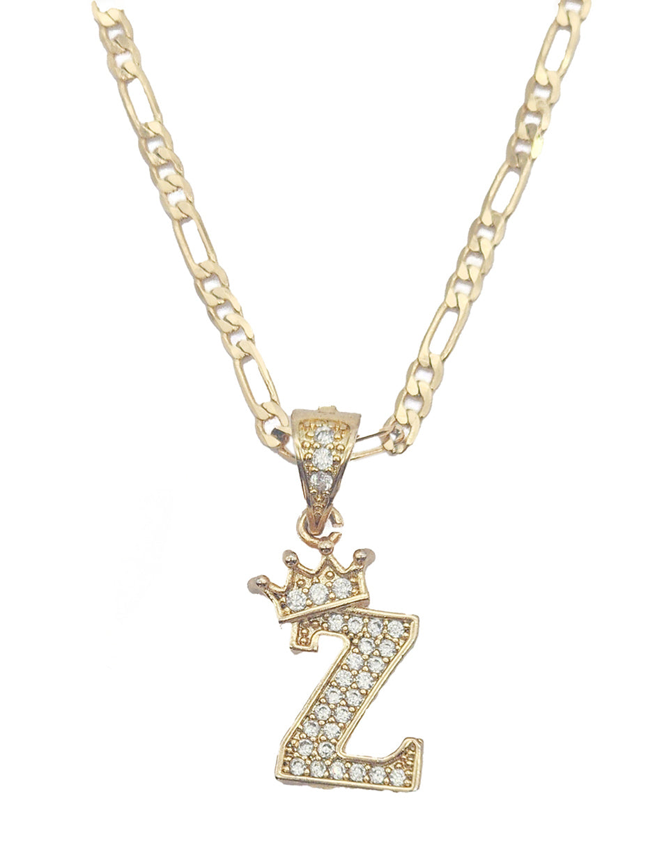 Collar con dije de la A a la Z en Oro Laminado