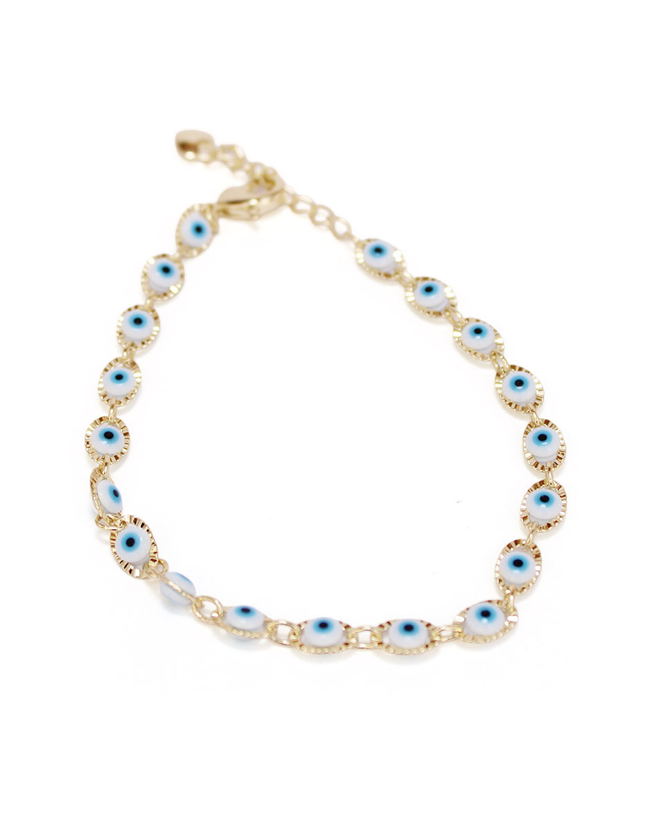 Pulsera Oro laminado Ojo Turco Moon