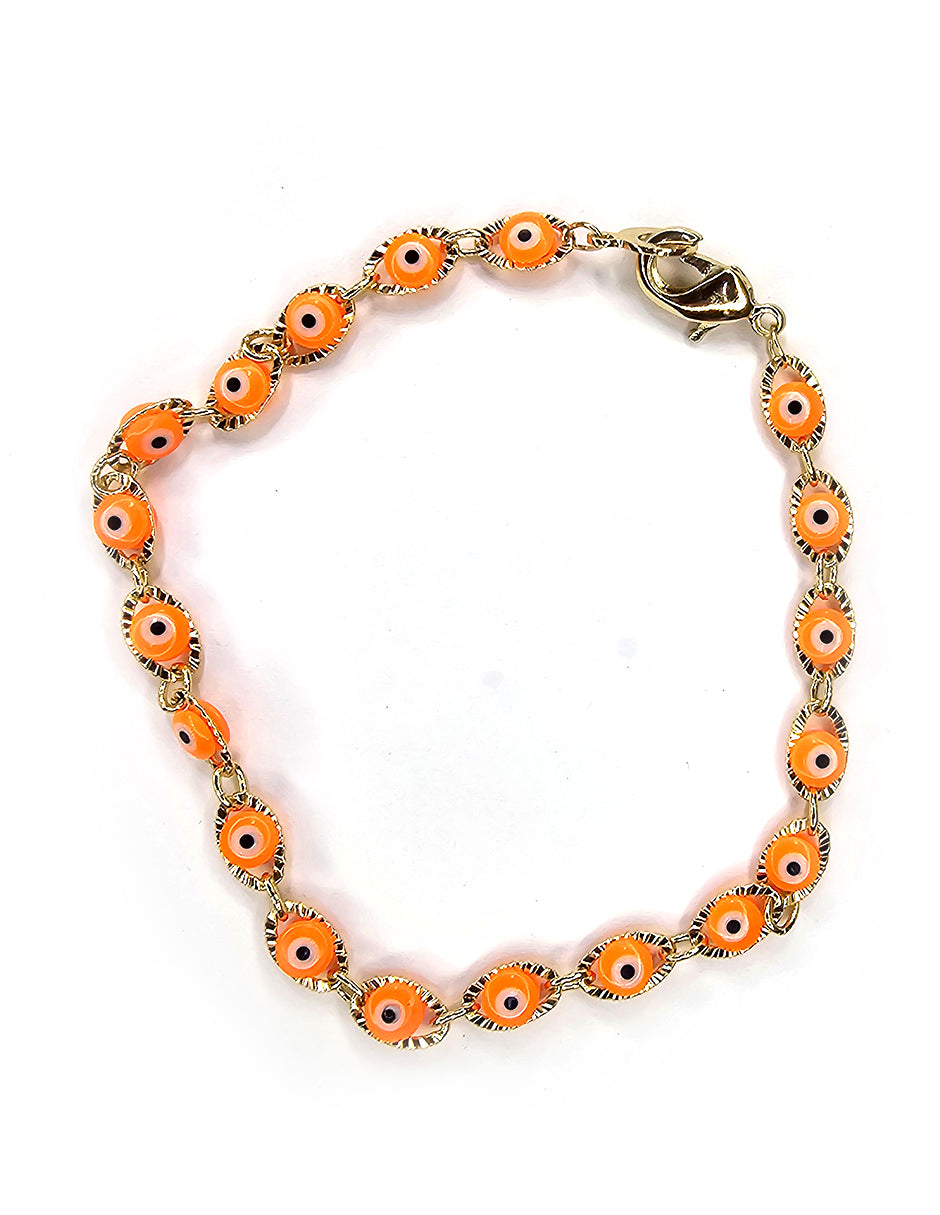 Pulsera Oro laminado Ojo Turco Moon