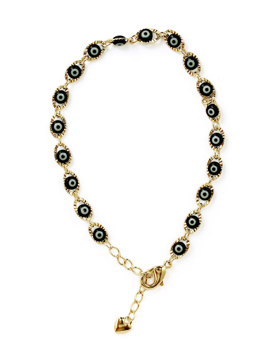 Pulsera Oro laminado Ojo Turco Moon
