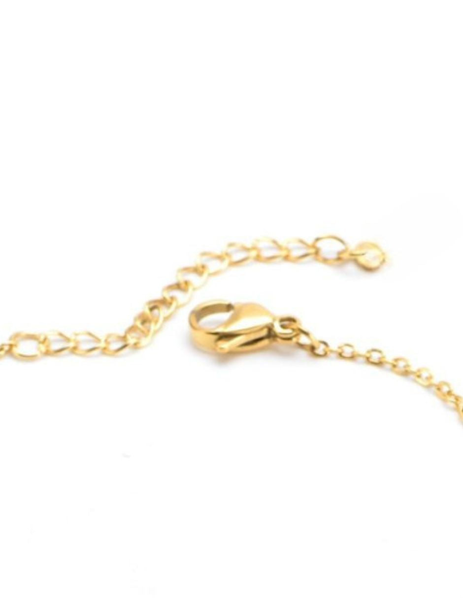 Pulsera de oro laminado de estrella con clip