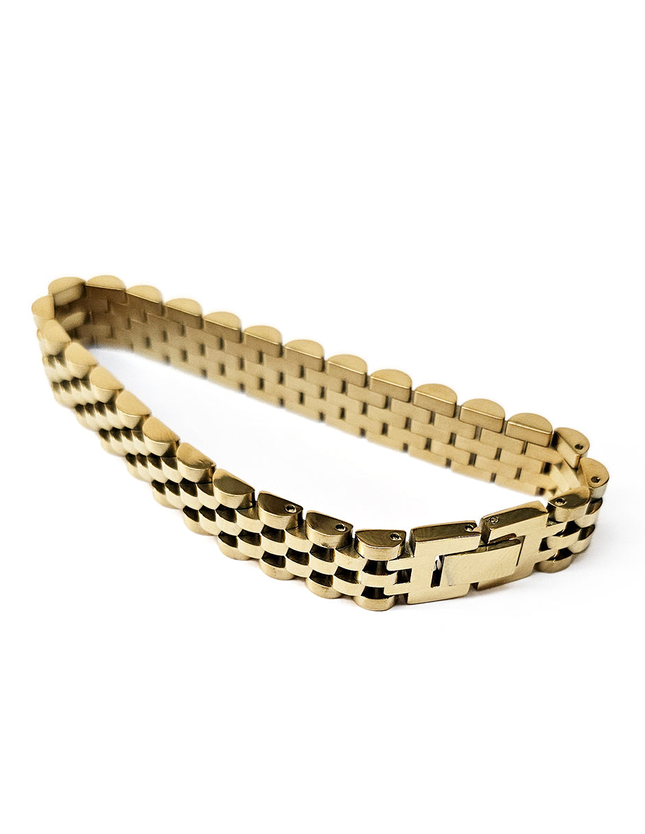 Pulsera Dorada Acero Inoxidable