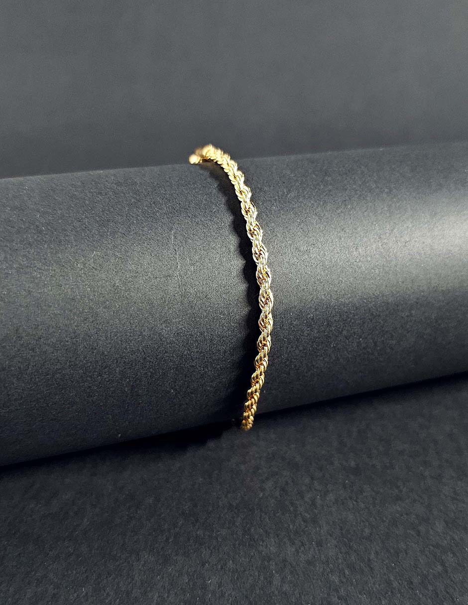 Pulsera Torzal Oro Laminado Moon