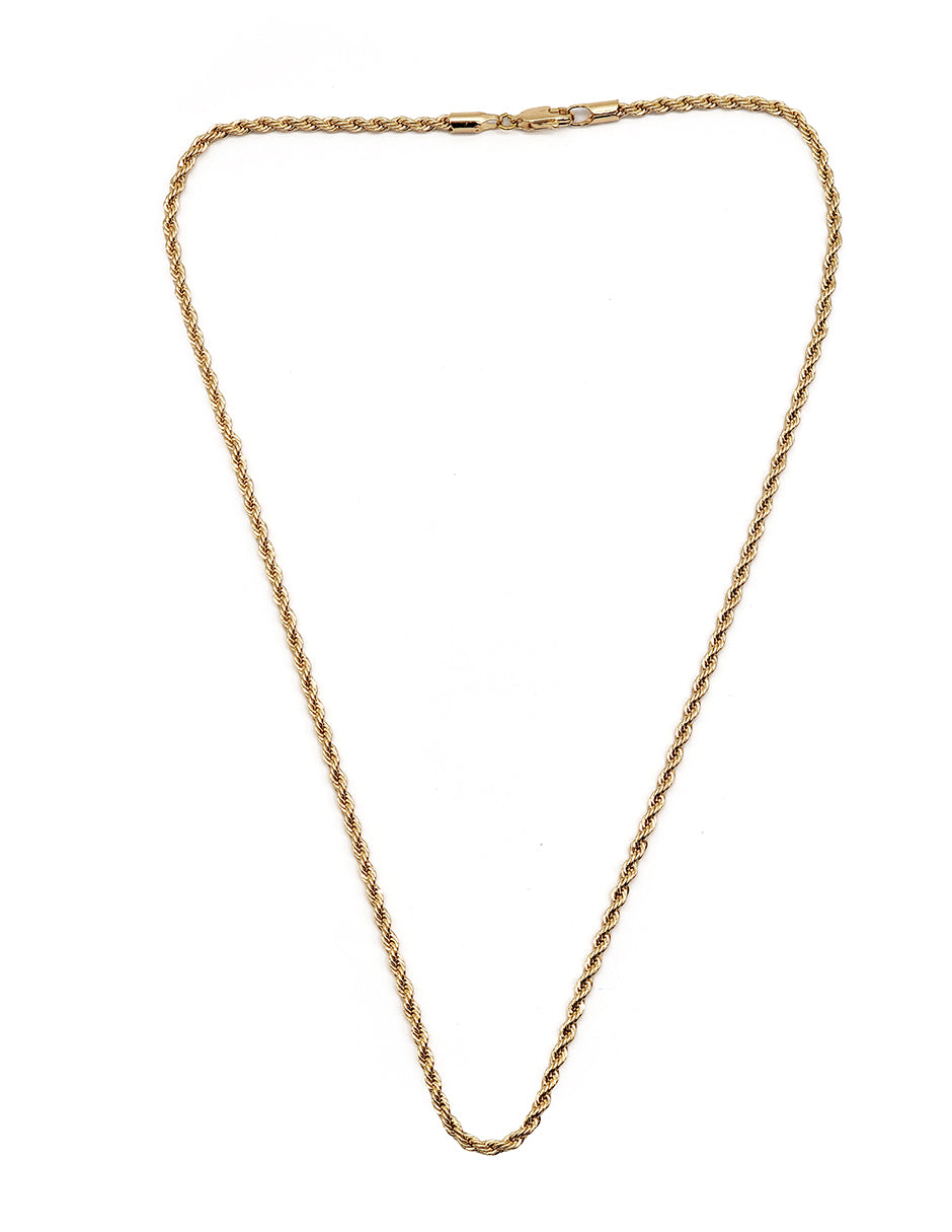 Cadena Torzal en Oro Laminado